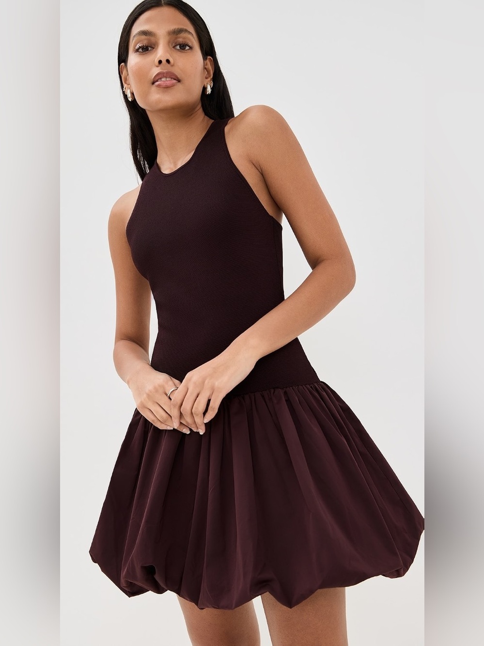 NWT A.L.C. Eloise Dress - Chocolate Plum XL